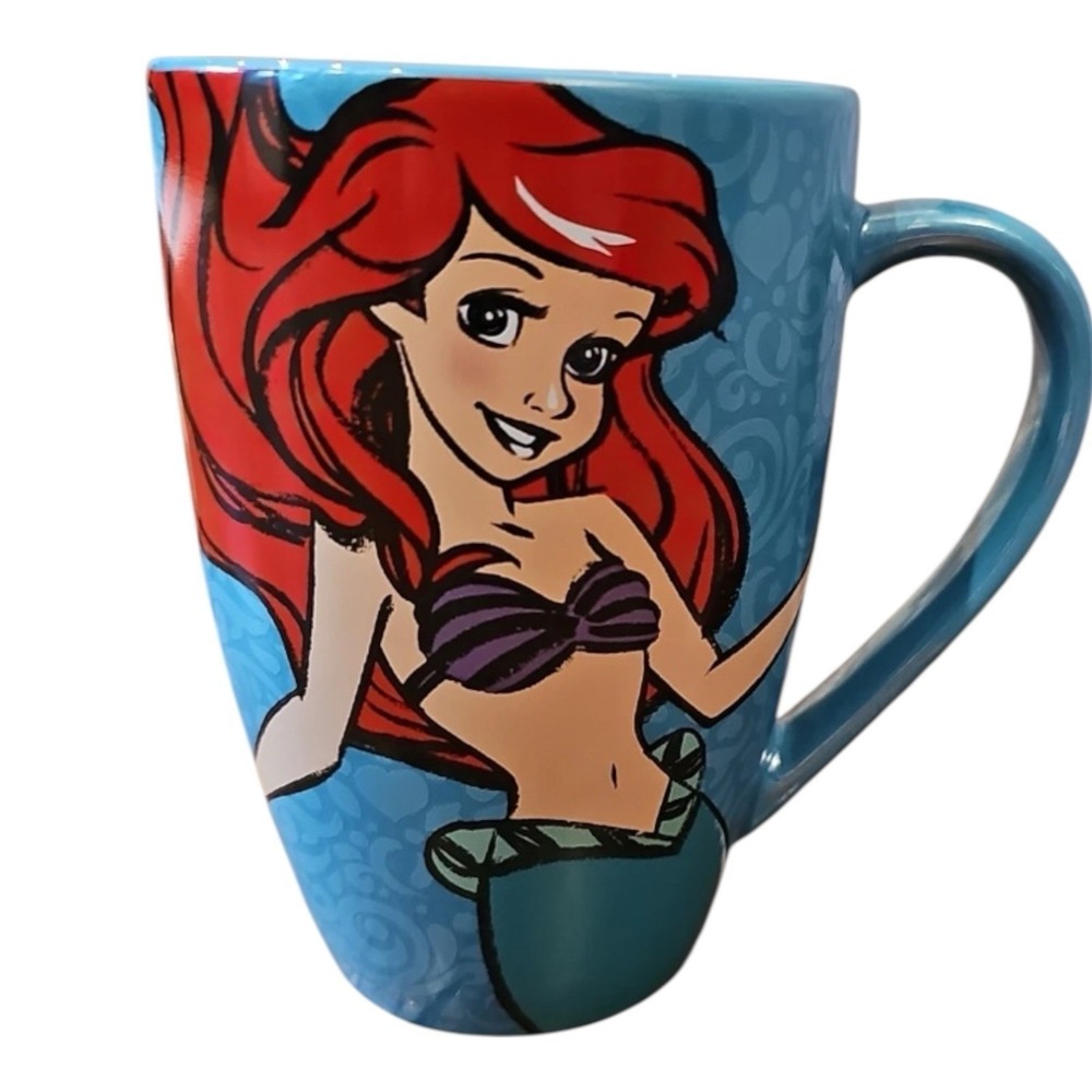 Vintage 1988 Disney Ariel Little Mermaid Blue Mug Part of Your World